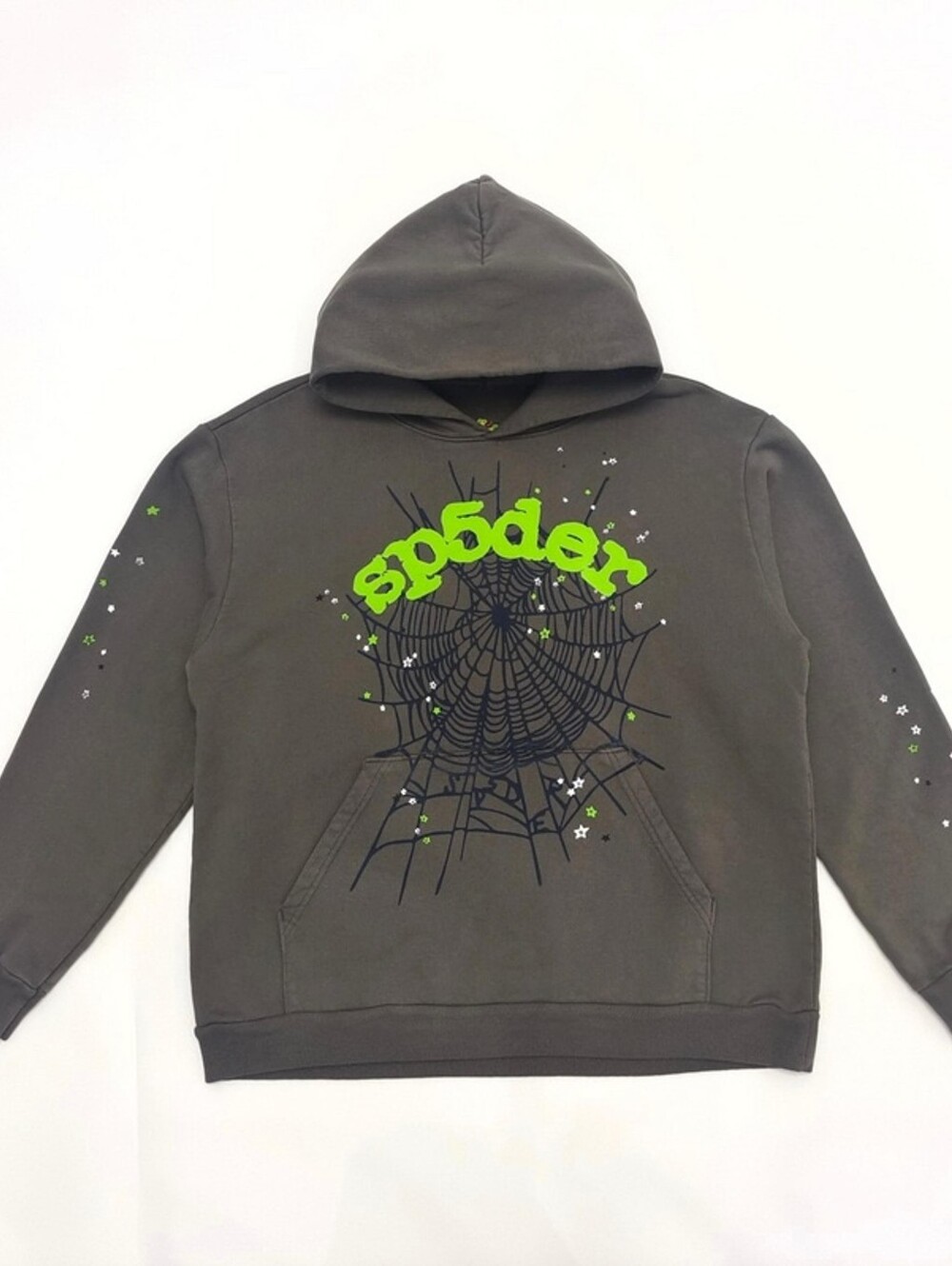 Spider-Worldwide Web Hooded In Slate Grey Size Large